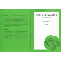 Ornis Hungarica 2001