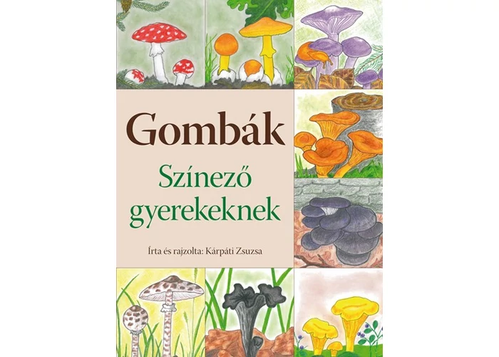 Gombák-színező gyerekeknek