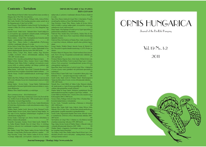 Ornis Hungarica 2011