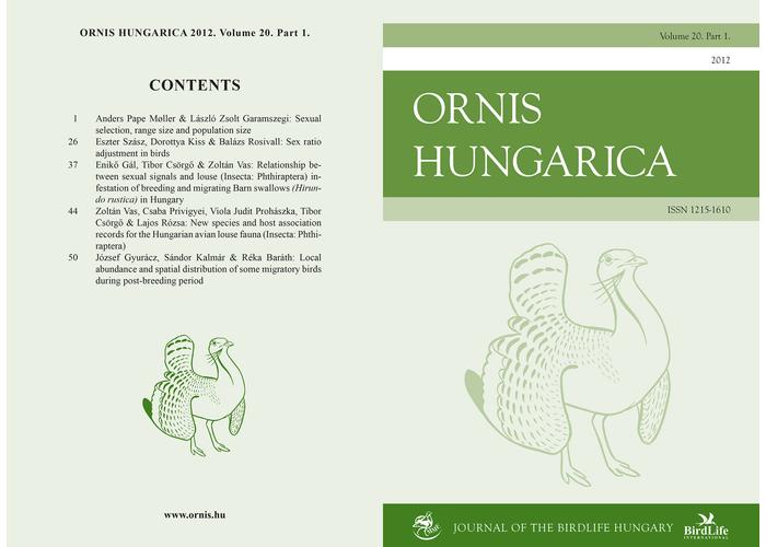 Ornis Hungarica 2012/1