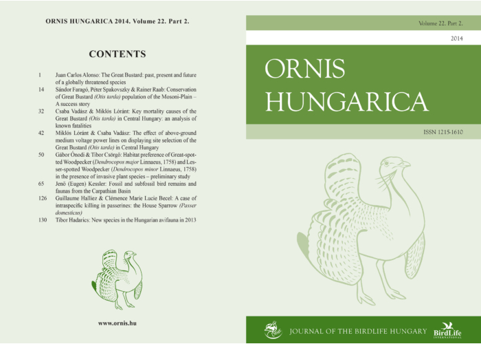Ornis Hungarica 2014/2