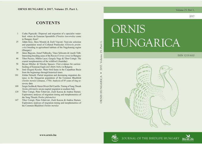 Ornis Hungarica 2017/1