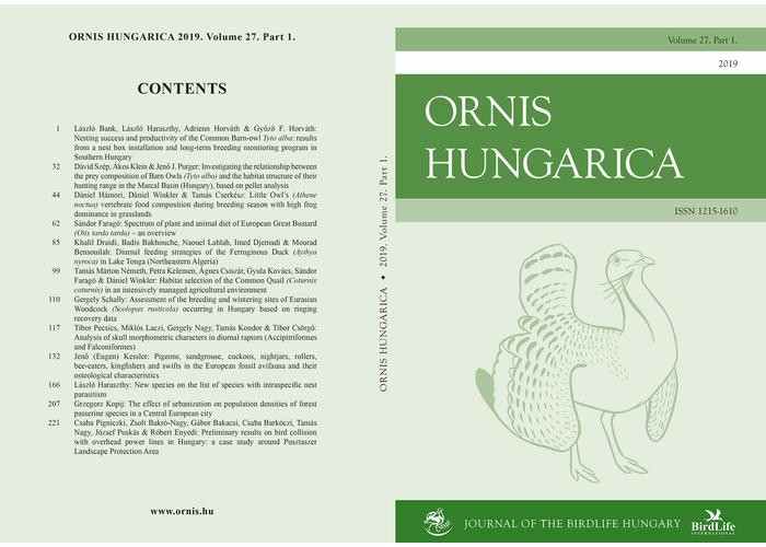 Ornis Hungarica 2019/1