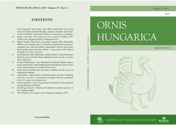 Ornis Hungarica 2019/2