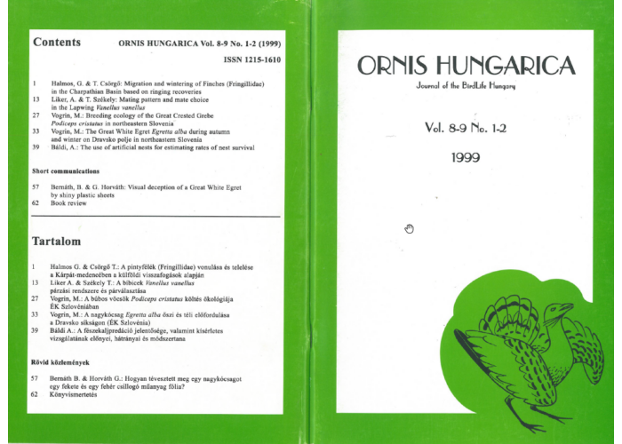 Ornis Hungarica 1999